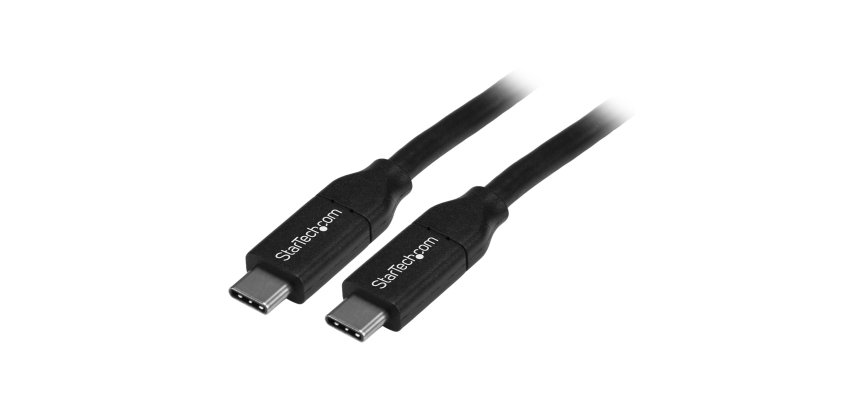 StarTech.com Câble de Charge Rapide USB-C de 4m, Charge et Synchronisation, 100W (5A) PD, USB 2.0, Certifié USB-IF - Cordon de Charge USB C Noir
