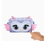 Purse Pets , Print Perfect Hoot Couture Owl, animale giocattolo e borsa interattiva con oltre 30 effetti sonori e reazioni, giocattoli per bambine dai 5 anni in su