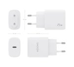 AISENS Cargador USB-C PD3.0 1 Puerto 1xUSB-C 25W, Blanco