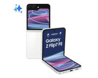 Samsung Galaxy Z Flip7 FE Smartphone AI, RAM 8GB, 128GB, Display 3,4" Super AMOLED/6,7" Dynamic AMOLED 2X, Fotocamera 50MP, White