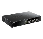 D-Link DGS-1008MP commutateur réseau Non-géré Gigabit Ethernet (10/100/1000) Connexion Ethernet, supportant l'alimentation via ce port (PoE) 1U Noir
