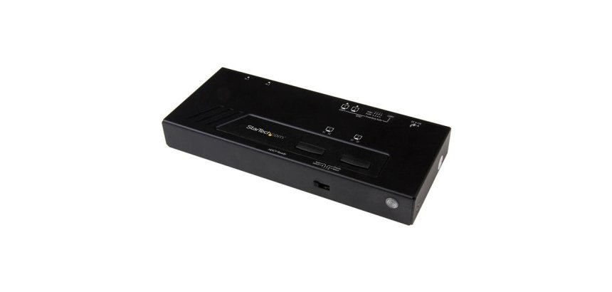 StarTech.com 2x2 HDMI Matrix Switch - 4K with Fast Switching and Auto-Sensing - TAA