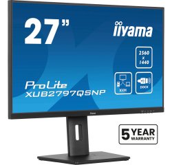 iiyama ProLite XUB2797QSNP-B1 écran plat de PC 68,6 cm (27") 2560 x 1440 pixels Quad HD LED Noir