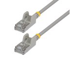 StarTech.com 15cm Gray Ultra Slim Cat6A Ethernet Cable, 10 Pack, Snagless, FTP, Pure Bare Copper Wire, 34AWG Ultra Slim RJ45 Network Patch Cord, Individually Tested