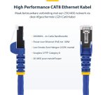 StarTech.com 2m CAT8 Netwerkkabel, Blauw, Snagless RJ45, 25G/40G, 2000MHz, 100W PoE++, S/FTP, 26AWG 100% Pure Koperdraad, LSZH, Shielded Ethernet Kabel met Trekontlasting, Fluke Channel Getest