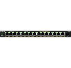 NETGEAR GS316EPP Géré Gigabit Ethernet (10/100/1000) Connexion Ethernet, supportant l'alimentation via ce port (PoE) Noir