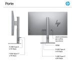 HP OmniStudio X All-in-One Desktop Next Gen AI 27-cs1009nl PC Copilot+ PC Intel Core Ultra 7 256V 68,6 cm (27") 1920 x 1080 Pixel Touch screen PC All-in-one 16 GB LPDDR5x-SDRAM 1 TB SSD Windows 11 Home Argento