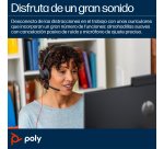 HP Poly Auriculares Poly Blackwire 5210 monaural USB-C + conector de 3,5 mm + adaptador USB-C/A