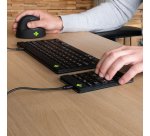 R-Go Tools Clavier R-Go Numpad Break, clavier numérique ergonomique avec logiciel de pause, filaire, noir