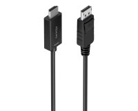 AISENS Cable conversor DisplayPort a HDMI 4K@60Hz, DP/M-HDMI/M, Negro, 2.0m