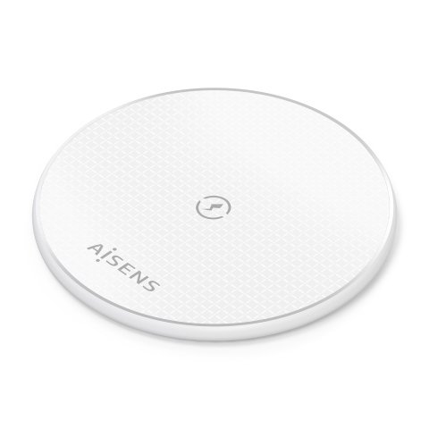 AISENS Cargador Inalambrico USB-C 15W Para Movil, Blanco