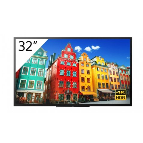 Sony FW-32BZ30J1 Écran d'affichage dynamique Écran plat de signalisation numérique 81,3 cm (32") LCD Wifi 300 cd/m² 4K Ultra HD Noir Intégré dans le processeur