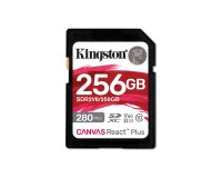 Kingston Technology 256GB Canvas React Plus SDXC UHS-II 280R/150W U3 V60 for Full HD/4K