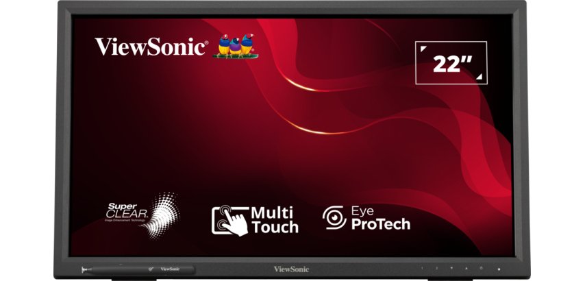 Viewsonic TD2223-2 pantalla para PC 55,9 cm (22") 1920 x 1080 Pixeles Full HD LCD Pantalla táctil Negro