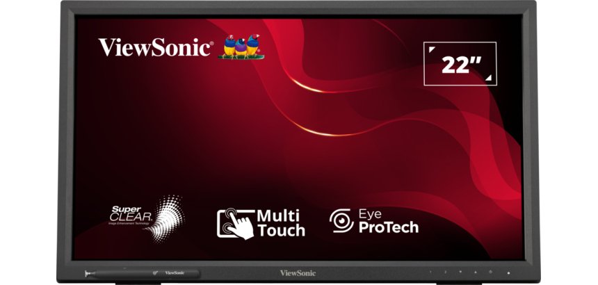 Viewsonic TD2223-2 écran plat de PC 55,9 cm (22") 1920 x 1080 pixels Full HD LCD Écran tactile Noir