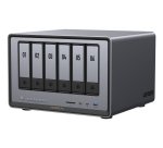 Serveur NAS Ugreen 6 baies DXP6800 Pro Gris anodisé
