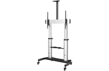 Soporte Móvil de TV - Carrito de TV de Servicio Pesado para Pantallas de 60 a 100 Pulgadas - 100kg - Soporte Universal Rodante de Piso con Altura Ajustable - con Ruedas - para Televisor (STNDMTV100)