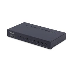 StarTech.com Commutateur KVM HDMI 8 Ports avec Kit de Montage en Rack 1U, HDMI 2.0 4K 60Hz, Commutation par Bouton-Poussoir, Switch 8 Ports, Hub USB 4 Ports, Indépendant de l'OS, Conforme TAA