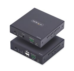 StarTech.com KVM Extender HDMI su Rete IP, Kit Trasmettitore e Ricevitore HDMI 4K 60Hz e USB su Ethernet/Cat6, AVoIP, non Richiede Driver, Kit di Montaggio incluso