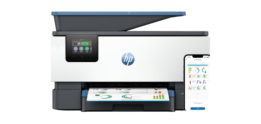 HP OfficeJet Pro 9125e Wireless All-in-One Colore Stampante, Instant Ink; Stampa fronte/retro
