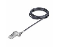 StarTech.com Lot de 25 Antivols Universels de 2m pour Ordinateur Portable, Câble de Sécurité Sérialisé pour Ordinateur Portable/PC, Compatible avec Noble Wedge®/Nano/K-Slot, Câble à Combinaison Sans Clé