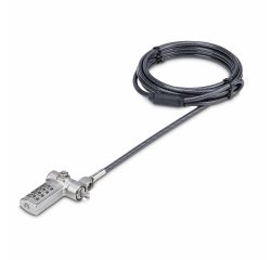 StarTech.com Cable Antirrobo Universal de Portátil de 2m - Candado de Seguridad para Portátil - Serializado - con Clave de Combinación - Compatible con Noble Wedge&reg;/Nano/K-Slot - TAA