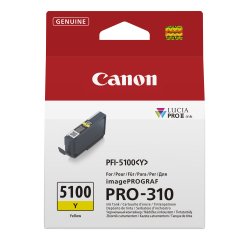 Canon PFI-5100 Y inktcartridge 1 stuk(s) Origineel Geel