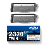 Pack de 2 toner Brother TN2320TWIN pour imprimante laser