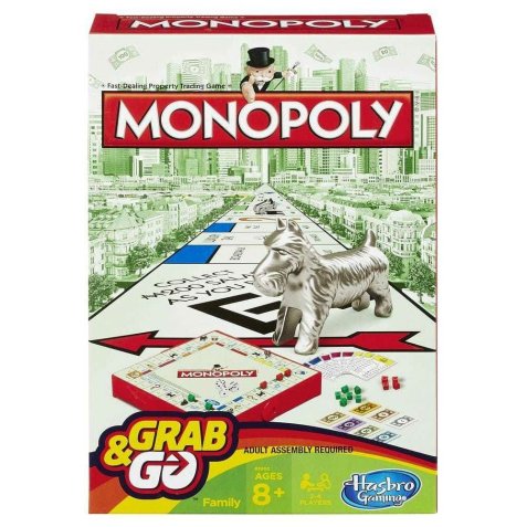 Monopoly Grab & Go Board game Economic simulation