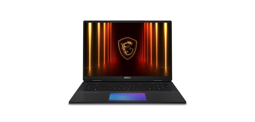 MSI Titan 18 HX A2WJ-1079IT Intel Core Ultra 9 290HX Plus Computer portatile 45,7 cm (18") UHD+ 64 GB DDR5-SDRAM 2 TB SSD NVIDIA GeForce RTX 5090 Wi-Fi 7 (802.11be) Windows 11 Home Nero