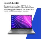 HP DW8D7ET laptop Copilot+ PC Intel Core Ultra 7 35,6 cm (14") WUXGA 24 Go DDR5-SDRAM 1 To SSD Wi-Fi 7 (802.11be) Windows 11 Pro AI Workstation, AI PC Argent