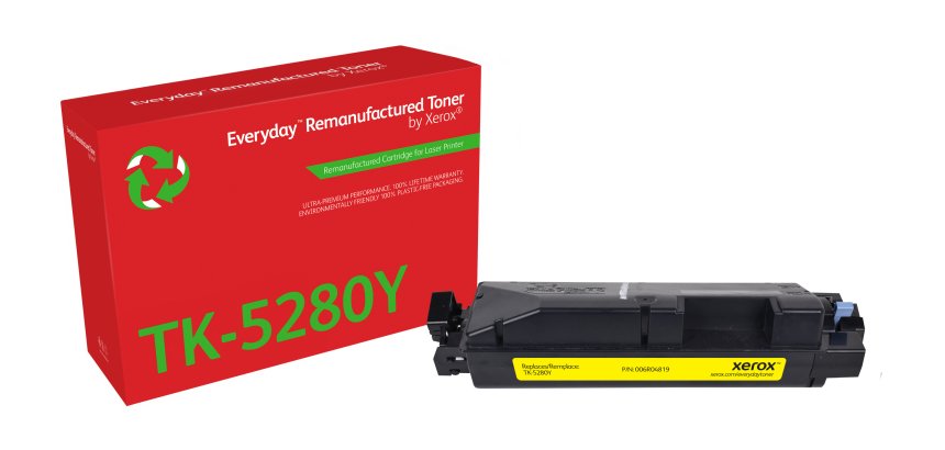 Toner remanufacturé Jaune Everyday™ de Xerox compatible avec Kyocera TK-5280Y, Capacité standard