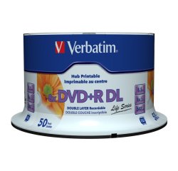 Verbatim 97693 DVD vierge 8,5 Go DVD+R DL 50 pièce(s)