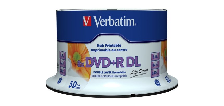 Verbatim 97693 DVD vierge 8,5 Go DVD+R DL 50 pièce(s)