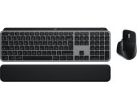 Logitech Master MX Keys S Combo for Mac clavier Souris incluse maison/bureau RF sans fil + Bluetooth AZERTY Français Aluminium, Noir