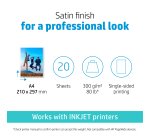 HP Premium Plus Photo Paper Satin 300 g/m2 A4 (210 x 297 mm) 20 sheets
