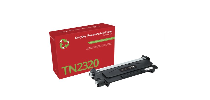 Everyday™ Mono Remanufactured Toner by Xerox compatible with Brother TN2320, High capacity