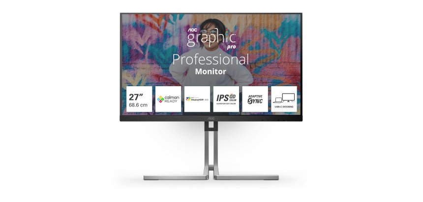 AOC Q27U3CV écran plat de PC 68,6 cm (27") 2560 x 1440 pixels Quad HD LCD Noir