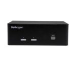 StarTech.com Switch Commutatore a 2 porte - KVM USB 2.0 a doppio VGA con Hub USB a 2 porte e 3,5mm audio