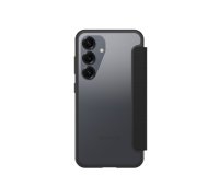OtterBox React Folio Series pour Samsung Galaxy S25, transparente/noir - produits livrés sans emballage