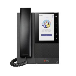Poly Téléphone multimédia professionnel CCX 505 pour Microsoft Teams et compatible PoE