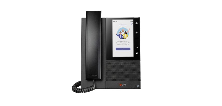 HP Poly Téléphone multimédia professionnel Poly CCX 505 pour Microsoft Teams et compatible PoE