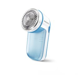 PHILIPS Rasoir anti-bouloche GC026/00 3 lames, à piles, Bleu/Blanc
