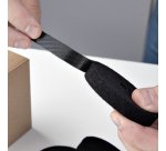 StarTech.com Pack of 4 Rolls of Self-Gripping Tape 4.6m, Width 1.3 cm, Black, Reusable Cable Ties Cut to Length, Fastening Tape, Adjustable Fabric Straps, Bulk Roll