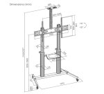 Equip Carrello LFD Eco da 60“-100” con display ultralarge