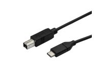 StarTech.com 1.6ft (50cm) USB-B to USB-C Cable, Data Cord, USB 2.0, USB-C Data Transfer Cable
