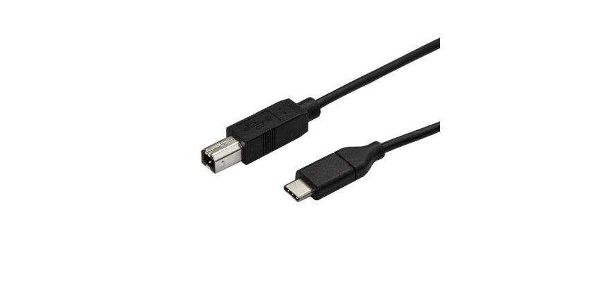 StarTech.com Câble USB-B vers USB-C de 50cm, Câble de Transfert de Données, USB 2.0, USB-C