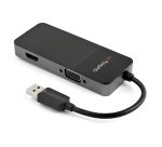 StarTech.com USB 3.0 naar HDMI en VGA Adapter, 4K/1080p USB Type-A Dual Monitor Multiport Adapter Converter, Externe Grafische Videokaart voor Meerdere Schermen, Multi Display USB Adapter
