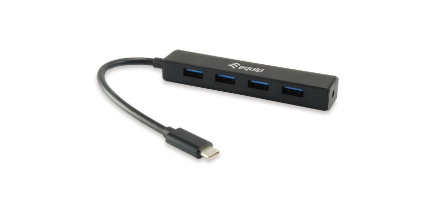 Equip 128954 hub di interfaccia USB 3.2 Gen 1 (3.1 Gen 1) Type-C 5000 Mbit/s Nero