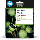 HP 364 pack de 4 cartouches d'encre noir/cyan/magenta/jaune authentiques